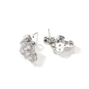 批发厂家交叉耳环花式派对女式饰品Pendiente镀金水晶耳环女 - Product Image 3