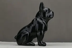 Fabrika outlet çevre dostu ışık ev dekorasyonu özelleştirilmiş reçine sanat köpek heykel