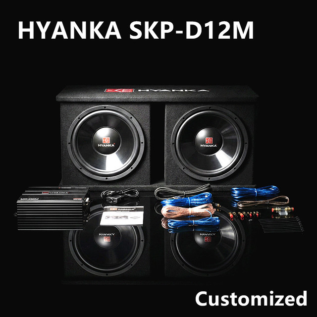 400W RMS 1200W MAX 12 Inch Car Subwoofer HYANKA SKP-D12M 4 Ohms Aluminum Frame High Power Bass Speaker