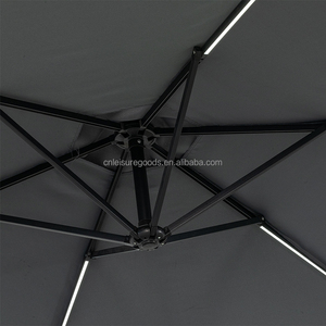 Zuplon — parapluie Patio avec lumières, parapluie d'extérieur pour le jardin en porte-à-faux, grande taille, Led - Product Image 5