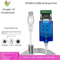 Adaptador USB a RS485/RS422 Línea de conversión industrial con PIN DB9 a través de material de PVC de protección EMC TVS