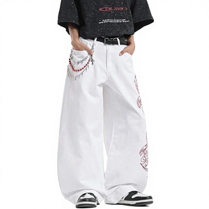 Pantalones Vaqueros Anchos y Holgados de Estilo Retro para Looks Casuales y Urbanos a la Moda - Product Image 1