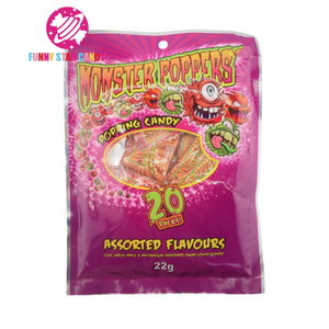 Sandía personalizada Cola Soda Pop Candy Party Snacks Surtido de frutas Sabor Crackling Jumping Sweets Monster Popping Candy - Product Image 5