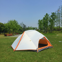Tente de camping ultralégère pour 2 personnes, imperméable, en ripstop, double couche, avec poteaux en aluminium, installation facile, équipement de randonnée en montagne