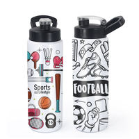 Entrepôt aux États-Unis ébauches de sublimation 26oz en acier inoxydable gobelet de sport bouteille d'eau couvercle verrouillé avec couvercle à visser