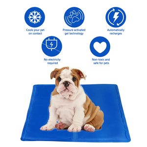 Colchoneta de Gel de refrigeración impermeable de PVC de primera calidad para mascotas, cama plegable reutilizable para perros, colchón con patrón personalizado, almohadilla calmante para cachorros de verano, moderna - Product Image 5