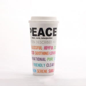 Tasse à café en <span class=keywords><strong>plastique</strong></span> réutilisable, Logo personnalisé imprimé, ml - Product Image 5