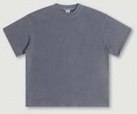 T-shirt pour homme 100% coton lavé, col rond, manches courtes, tee-shirt uni, graphisme personnalisé, streetwear, vêtements décontractés