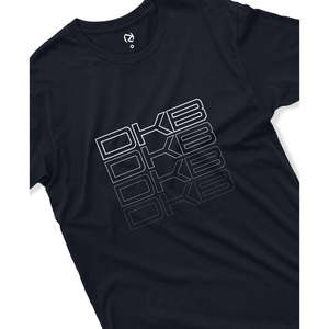 DKB 100% cotone t-shirt DKB ricamato Logo Street Style modello solido traspirante peso pesante 240 grammi lunghezza corta ampia vestibilità - Product Image 1