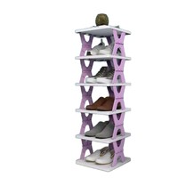 Étagère à chaussures pliable multi-niveaux sans installation pour la maison, rangement simple, armoire minimaliste