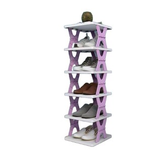 Scarpiera Pieghevole Multistrato Senza Installazione per Interni, Scaffale Semplice per la Conservazione delle Scarpe, Armadietto Minimalista - Product Image 3