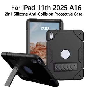Laudtec เคสพีซีซิลิโคนนิ่มแบบ2-in-1ฝาหลังแบบหมุนได้หลายมุมเคสแท็บเล็ตสำหรับ iPad Air 11นิ้ว2025 A16 - Product Image 3