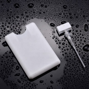 <b>Pocket</b> 20ml PP Credit Card Hand Sanitizer Spray Bottle Empty Credit Card Perfume Bottle With Spray Cap - Product Image 5