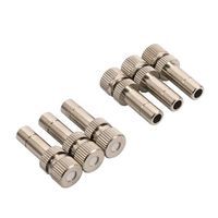 Boquilla de pulverización atomizadora de cobre de alta presión de conexión rápida para humidificación, eliminación de polvo y pulverización de plántulas, 28mm, plateada, para patio