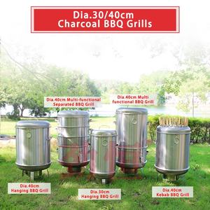 Griglia BBQ Portatile in Acciaio Inox 410 per <span class=keywords><strong>Kebab</strong></span>, Diametro 40*75cm, con 15 Ganci a S, per Uso Domestico e Esterno, Prezzo di Fabbrica - Product Image 3