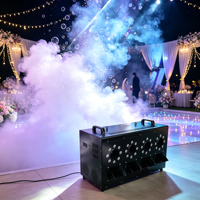 Machine à fumée et bulles DMX RGBW à 4 sorties, professionnelle pour scène, DJ, mariage, fête, événement magique