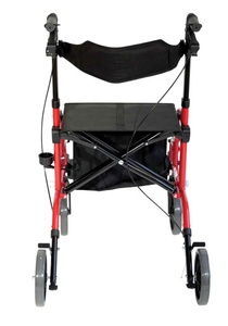 Fábrica Atacado 2 em 1 Dobrável 4 Rodas Desativado Rollator <span class=keywords><strong>Walker</strong></span> Com Assento e Apoio Para Os Pés - Product Image 5