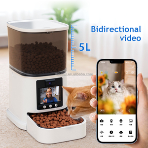 Meilleures ventes Distributeur automatique de nourriture pour animaux de compagnie avec caméra vidéo bidirectionnelle 5G Surveillance de la nourriture pour chats et chiens Distributeur intelligent de nourriture pour animaux de compagnie avec caméra réglable pour animaux de compagnie - Product Image 2