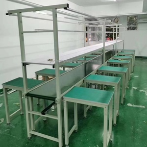Anti-Static <strong>Assembly</strong> <strong>Line</strong> Conveyor Belt with Lamp Holders for Workbench <strong>Assembly</strong> and Production in Workshops and Small Factories - Product Image 2