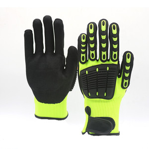 Petrol sahası şok geçirmez madencilik eldiven Sandy nitril kaplı TPR eldiven Anti yüksek darbeye dayanıklı koruyucu eldiven Guantes de Impacto - Product Image 6