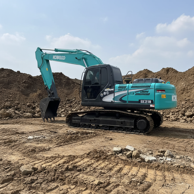 Kobelco SK210 Used Excavator 2018 Model Mitsubishi Engine 22 Ton 0.32m Bucket Capacity Fuel Saver Ready to Work
