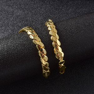 Timeless Compact Glossy Slanted Chic Smooth Trendy Geometric <b>Copper</b> Real Chunky Flat Unisex Cuban Men <b>Bracelet</b> - Product Image 4