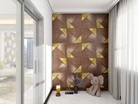 Panneau mural 3D en PVC effet miroir de luxe, finition personnalisée, étanche et écologique, idéal pour chambre et salon, directement de l'usine