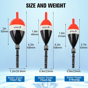 Flotadores de Pesca de Madera de Balsa de Alta Flotabilidad, Bien Diseñados, Varios Tamaños, con Resorte Fijo, <span class=keywords><strong>para</strong></span> Venta al Por Mayor - Product Image 2