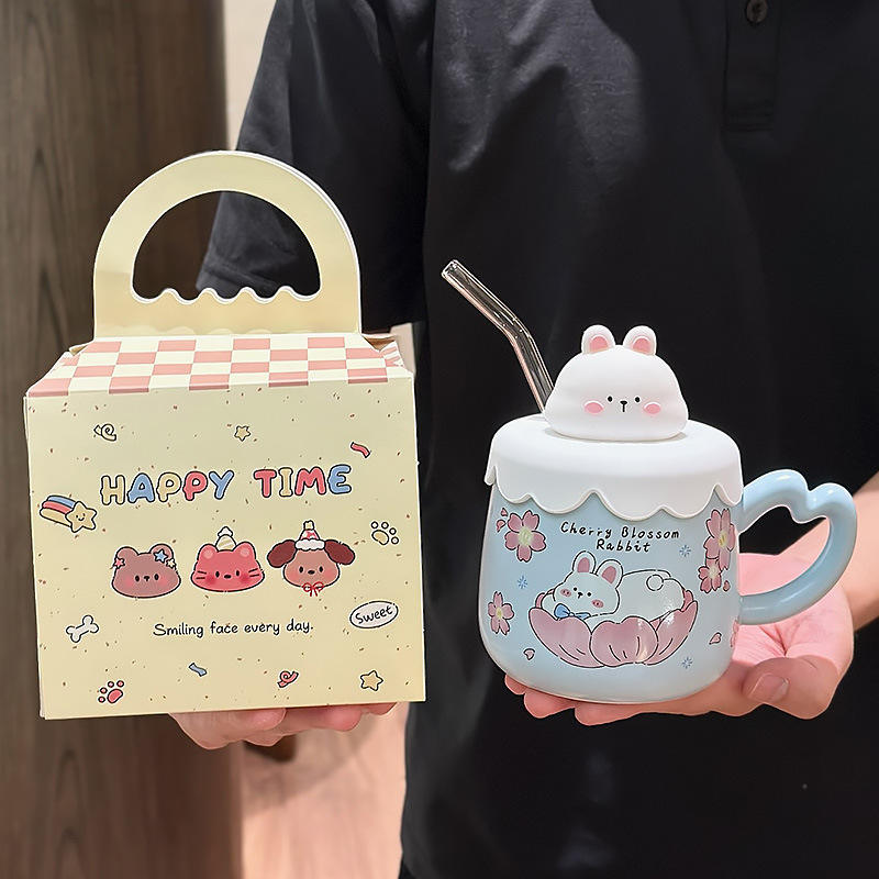 กล่องของขวัญกระเป๋าถือสีฟ้า