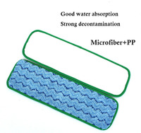 Esun Tampon de vadrouille plat réutilisable à quatre couleurs en microfibre PP Z-Twist pour le nettoyage des sols secs et humides avec poteau en aluminium