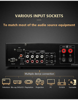 A+B Bölge Sınıfı D 400W BT5.0 100W*4 2 Bölge 4 Kanal Alüminyum Ev Amfisi Hifi Amfi