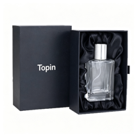 Boîte cadeau pour huile essentielle parfumée, dorée, noire mate, personnalisée, luxe, emballage de bouteille imprimé