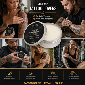 Balsamo per Tatuaggi a Marchio Privato con Formula al Sebo e Calendula per una Lunga Conservazione del Colore, Balsamo per Cura Quotidiana del Tatuaggio - Product Image 5
