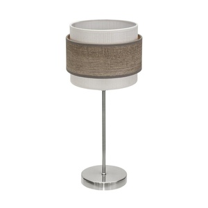 Lámpara de mesa 1xe14 niquel/madera gris 47x18x18 cm - ideal para iluminación de espacios, decoración y funcionalidad en oficinas u - Product Image 1