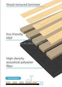 Mur acoustique en bois personnalisable de style classique moderne pour les cinémas maison et les studios LW-WP-042 Mur LW-WP-042 - Product Image 2