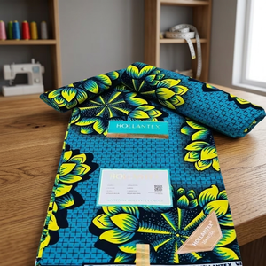 Vestido de Novia Africano de Tela Encerada Premium para Niñas, Diseño Moderno y Elegante, Transpirable, Ecológico, de Algodón Peinado Orgánico de Peso Medio - Product Image 6