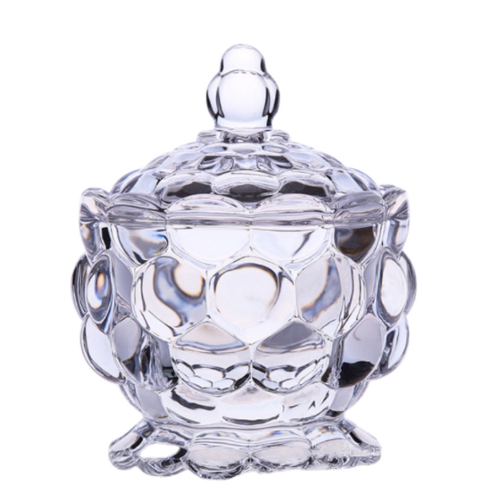 Стеклянная банка для конфет с крышкой, роскошная банка для конфет, керамическая банка для конфет