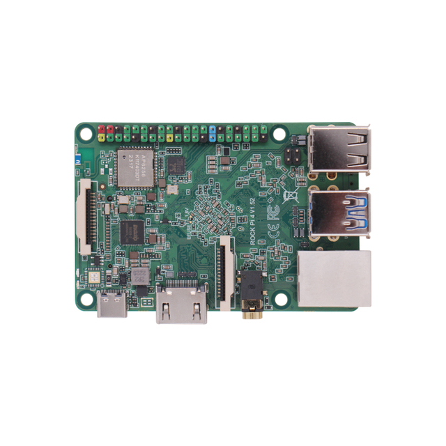 Renesas Radxa Development Board ROCK 4B RK3399 Single Board Computer with Six-Core CPU Linux OS Raspberry Pi Replacement