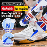 Colle de réparation de chaussures, adhésif de contact solide et flexible pour baskets, bottes, chaussures en toile, collage de semelles, usage quotidien polyvalent, 50 ml