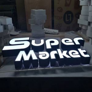 Letras 3D Personalizadas de Acero Inoxidable, Letrero con Letras Iluminadas, Letrero LED con Logotipo 3D - Product Image 3