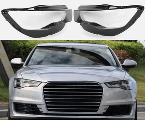 Đèn pha đèn pha ống kính vỏ bìa Chụp đèn cho 2016 2018 AUDI <span class=keywords><strong>A6</strong></span> C7 S6 RS6 Đèn pha ống kính bìa nhựa Ống kính Kính - Product Image 2