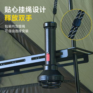 ไฟฉาย LED มัลติฟังก์ชั่นแบบชาร์จไฟได้ ปรับความสว่างได้ ทำจากอลูมิเนียมอัลลอยด์ ใช้สำหรับตั้งแคมป์ ไฟฉุกเฉิน พร้อมเข็มทิศ ใช้งานกลางแจ้ง - Product Image 2