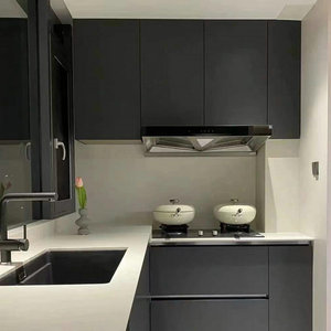 Ensemble de meubles de <span class=keywords><strong>cuisine</strong></span> modernes sur mesure, panneaux écologiques résistants à l'humidité, quincaillerie silencieuse, livraison directe d'usine pour la vente en gros - Product Image 3