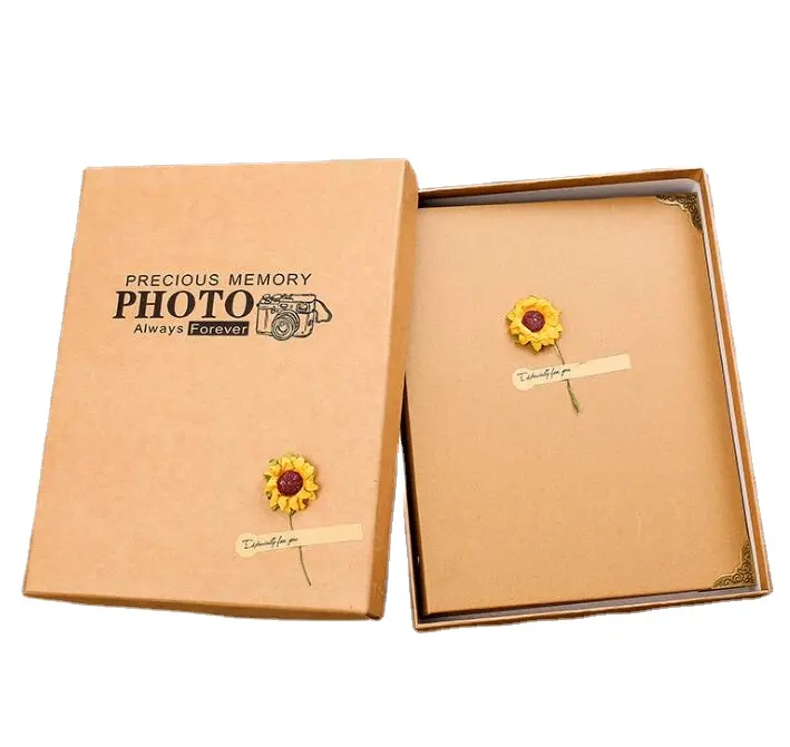 Promo Hot Koop Diy Album Zon Bloem Kraft Papier Scrapbook Fotoalbum