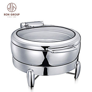 Juego de platos de acero inoxidable para decoración de Catering, calentador de comida para Bar, <span class=keywords><strong>Buffet</strong></span>, boda, Hotel - Product Image 1