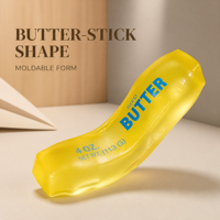 Jouet à presser en forme de bâton de beurre inspiré de la vaseline - Jouet sensoriel anti-stress et de décompression en caoutchouc malléable pour enfants
