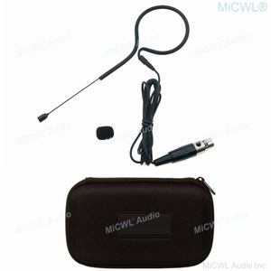 Tai Nghe Nhét Tai Tốt Nhất Màu Đen Da SM20 Micro Cho G2 G3 G4 G5 SLXD QLXD ULXD EV 3.5Mm 4Pin 3Pin Ốp Không Dây Mic Có Khóa Kéo - Product Image 3