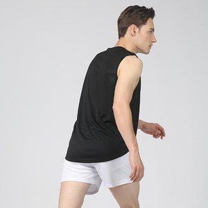 Moisture-Wicking Stretchy Bodybuilding Top Workout Shirt Sleeveless Shirt <b>For</b> <b>Men</b> <b>Singlets</b> - Product Image 4