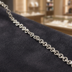 925 Silver <b>Rope</b> <b>Chain</b> Natural Stone Necklace Classic Design Unisex Everyday Wear Gift - Product Image 3