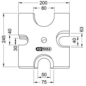 KS เครื่องมือแผ่นปริซึมสากล Ø 40.0/63.0/75.0/80มม - Product Image 4